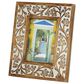Maple and Jade Traditional Wood Photo Frame in Matte Brown and Whitewashed, , large