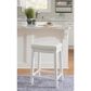 Linon Home Decor Claridge Counter Stool in White, , large