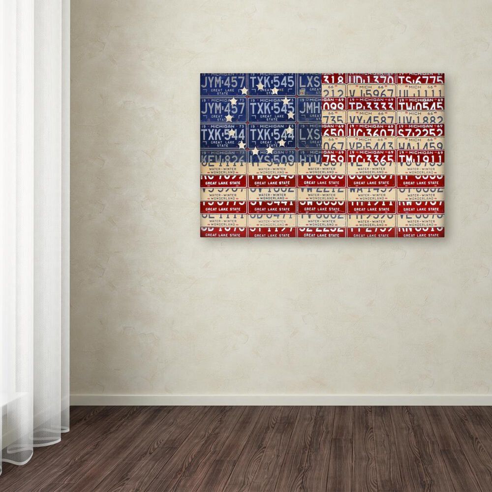 Timberlake 22 x 32 Design Turnpike &#39;Betsy Ross Flag&#39; Canvas Art, , large