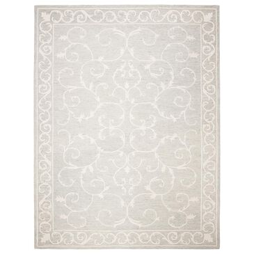 Safavieh Micro-Loop MLP507F 10" x 14" Light Grey and Ivory Area Rug, , large