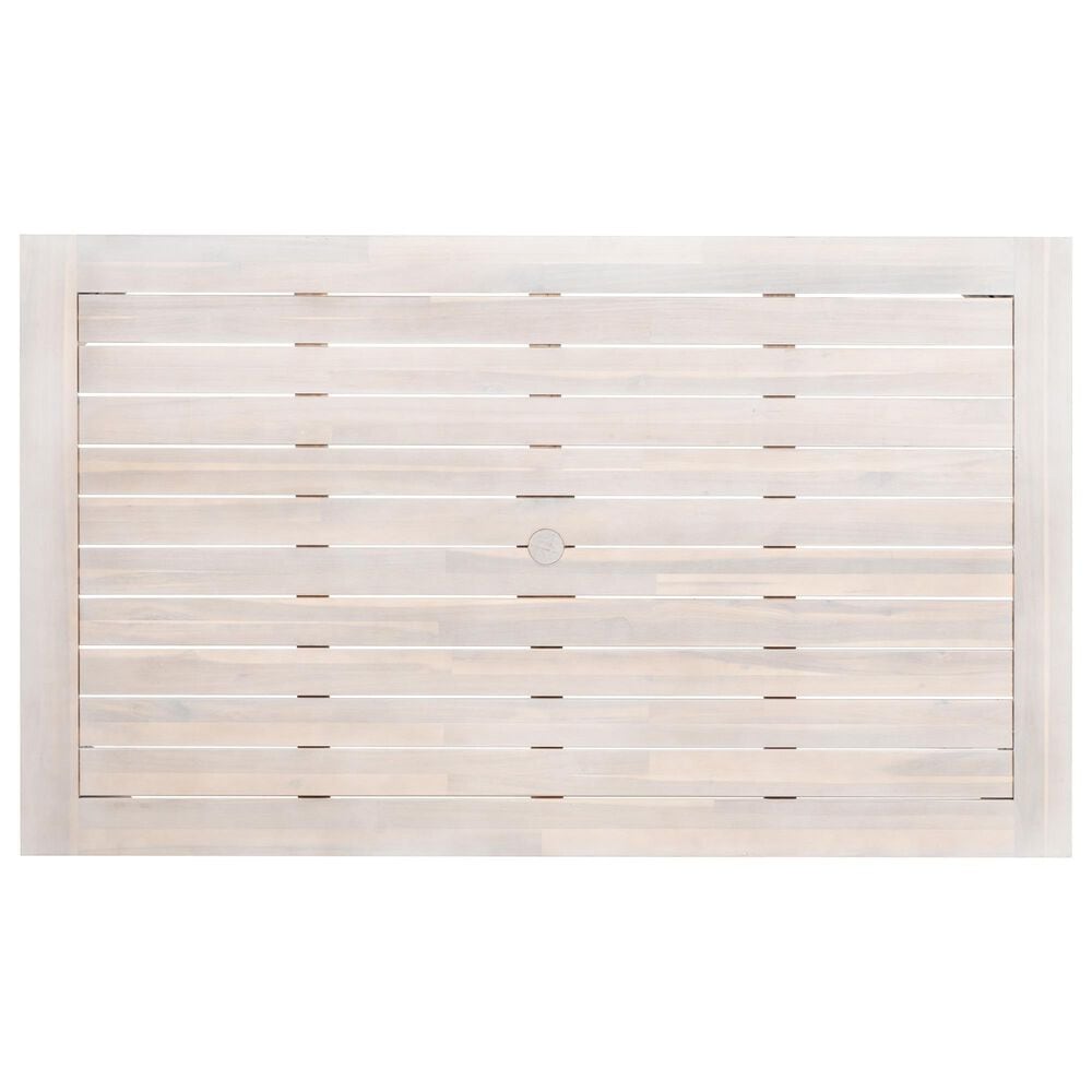 Linon Home Decor Teagon 64" Outdoor Dining Table in White, , large