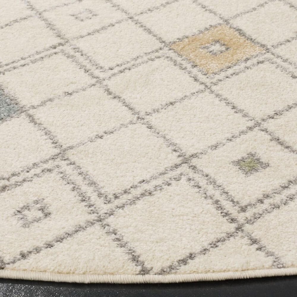Safavieh Adirondack ADR132C 6&#39; Round Ivory Area Rug, , large