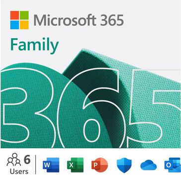 Microsoft Microsoft 365 Family | 12-Month Subscription, up to 6 people | Premium Office apps | 1TB OneDrive cloud storage | PC/Mac Download (Digital Code in Box), , large