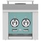Hestan 12" Built-In Liquid Propane Double Side Burner in Bora Bora Turquoise, , large