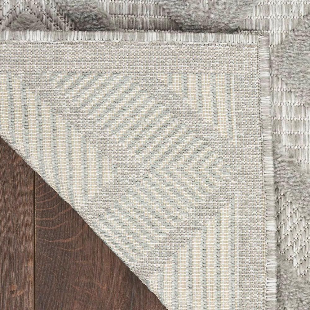 Nourison Versatile 6&#39; x 9&#39; Silver Grey Indoor/Outdoor Area Rug, , large