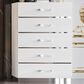 New Heritage Europa 5-Drawer Chest in White, , large