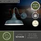 Vaxcel Dorado 12" 1-Light Outdoor Wall Sconce in Hunter Green, , large