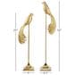 Maple and Jade 2-Piece Bird Decorative Sculpture Set in Gold, , large