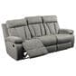 Ashley Mitchiner Manual Recliner Sofa with Drop Down Table in Fog, , large