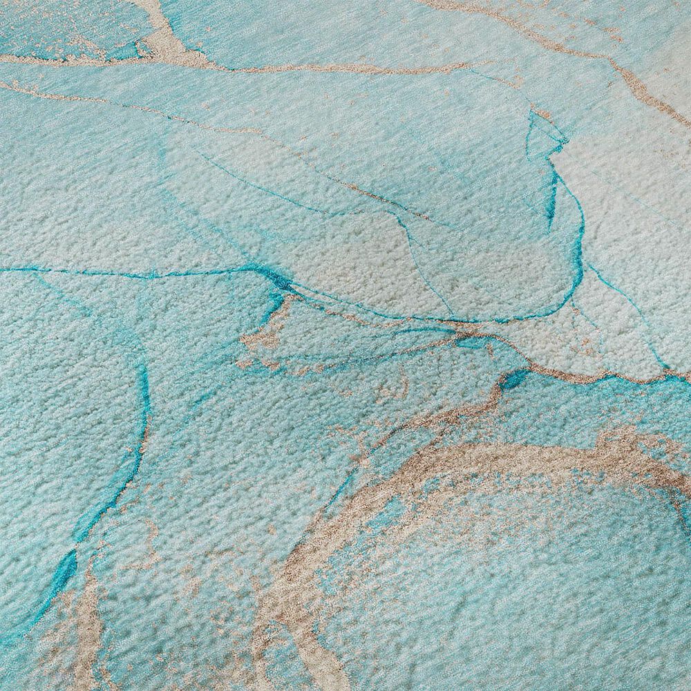Dalyn Rug Company Odyssey OY7 8&#39; x 10&#39; Teal Area Rug, , large