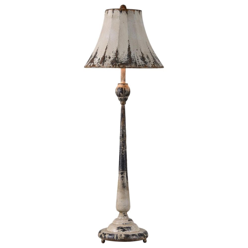 Southern Lighting Laura Buffet Lamp in Cream and Brown, , large