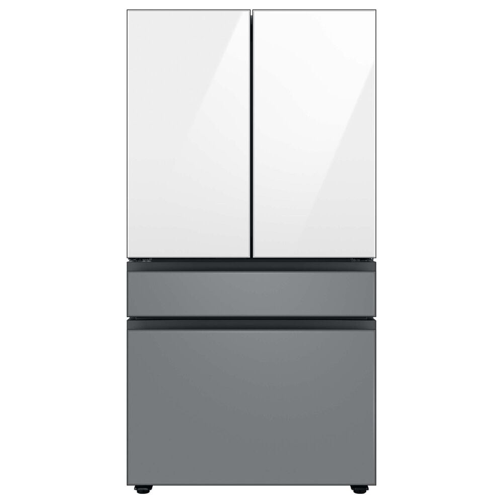 Samsung Bespoke Bespoke 4-Door French Door Refrigerator Top Panel in White Glass, , large