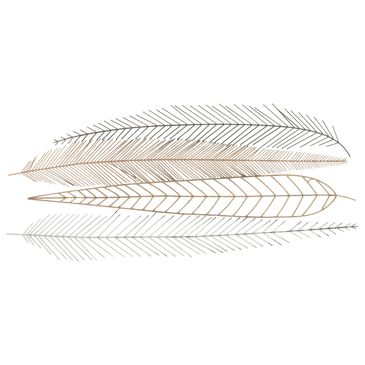 Maple and Jade 18" x 42" Wall Decor in Silver, Gold and Black, , large