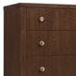 Hooker Furniture Archives 6-Drawer Dresser with Mirror in Classic Walnut and Satin Brass, , large