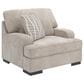 Ashley High Profile Chair and a Half with Ottoman in Taupe, , large