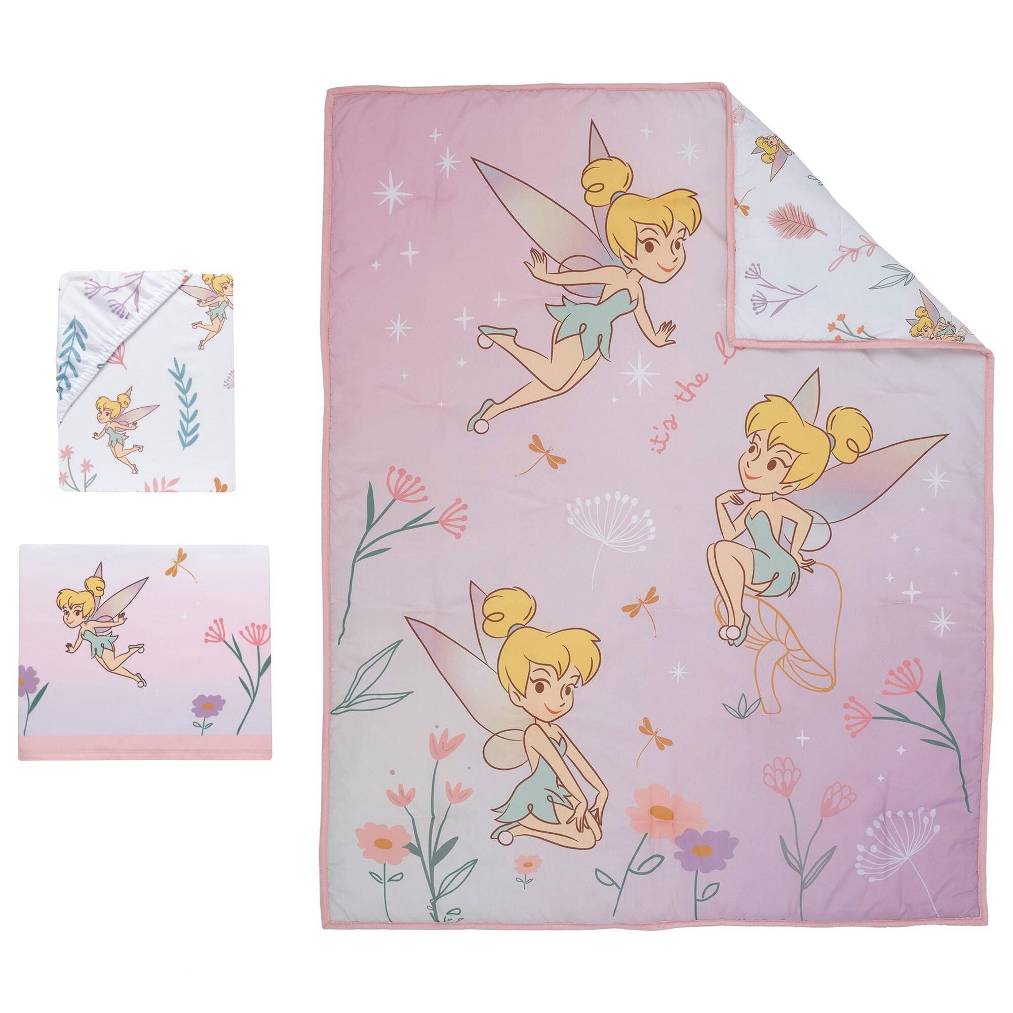 Tinkerbell crib bedding set discount