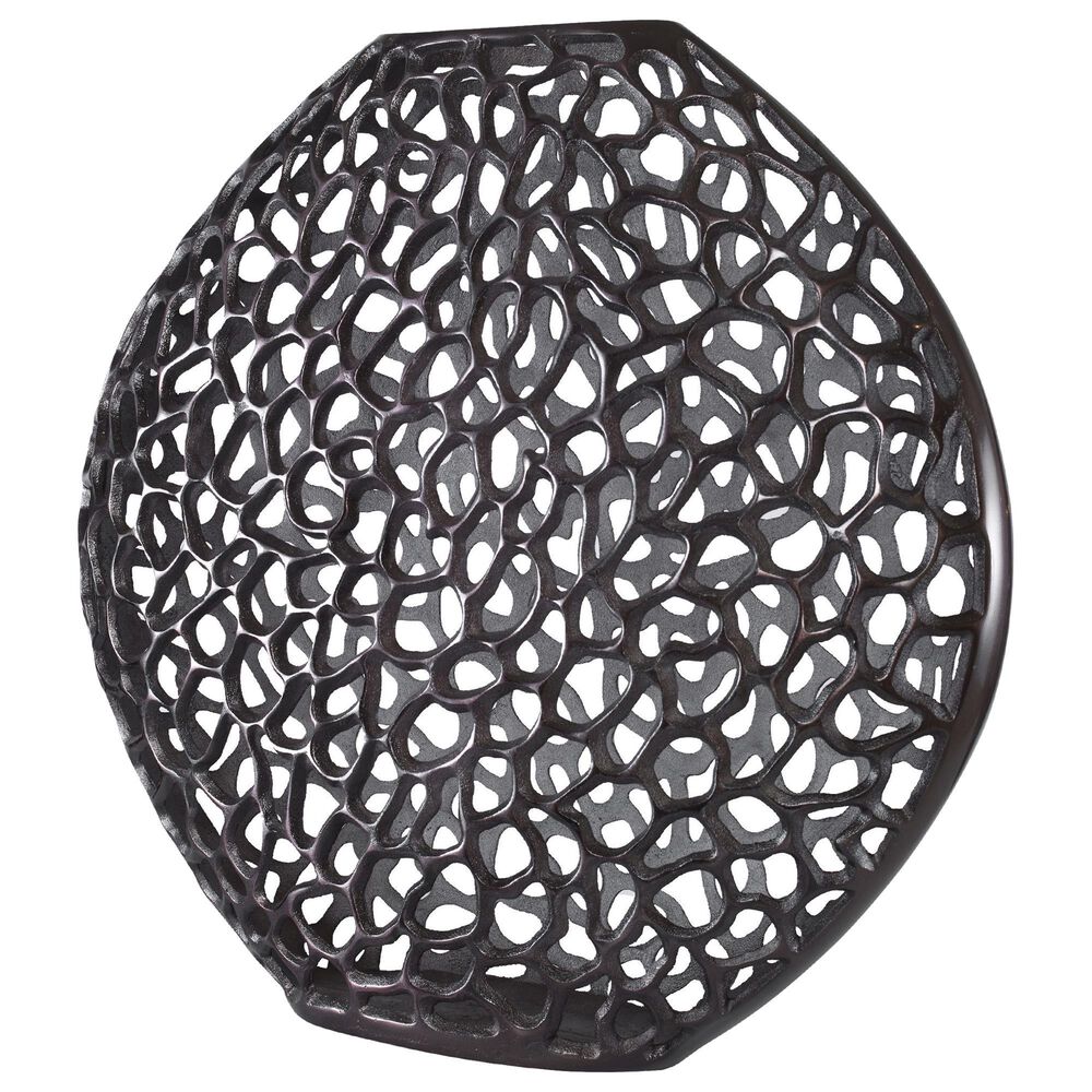 Uttermost Web Vase in Dark Bronze, , large