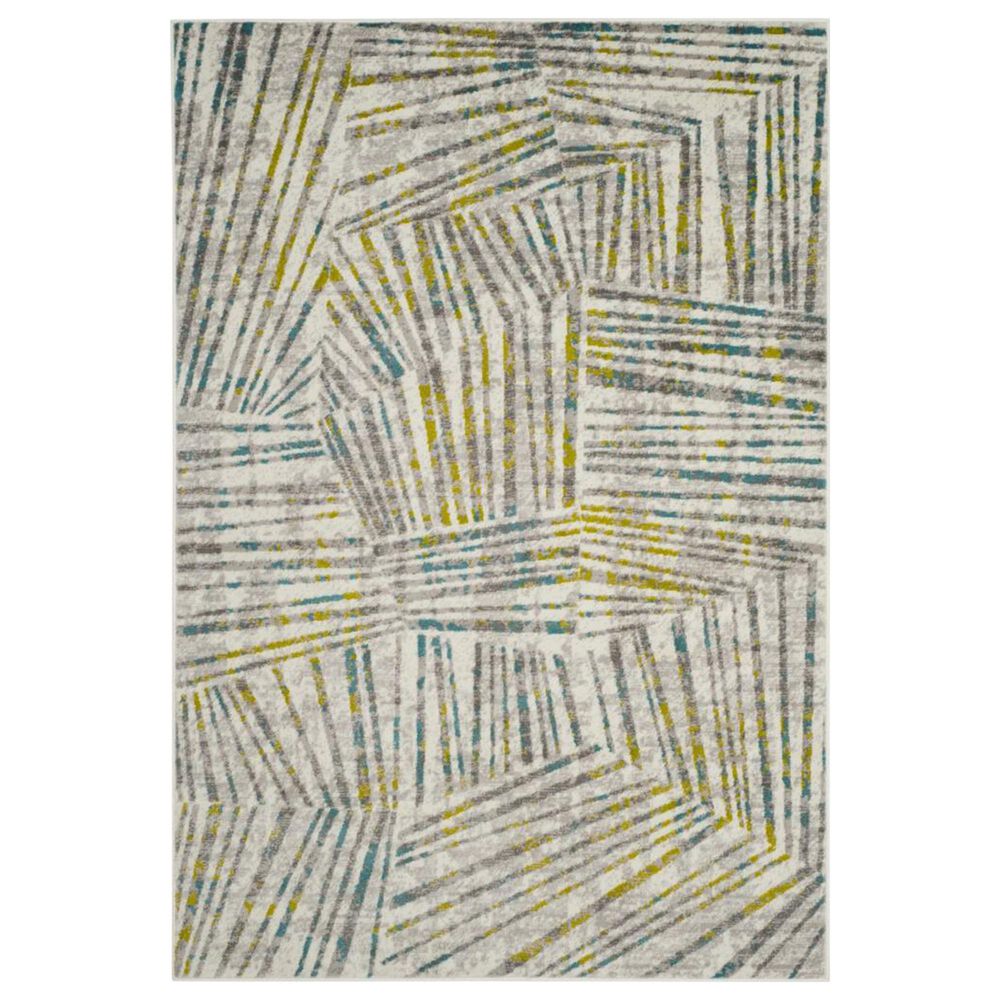 Safavieh Skyler SKY191G 4" x 6" Gray and Green Area Rug, , large