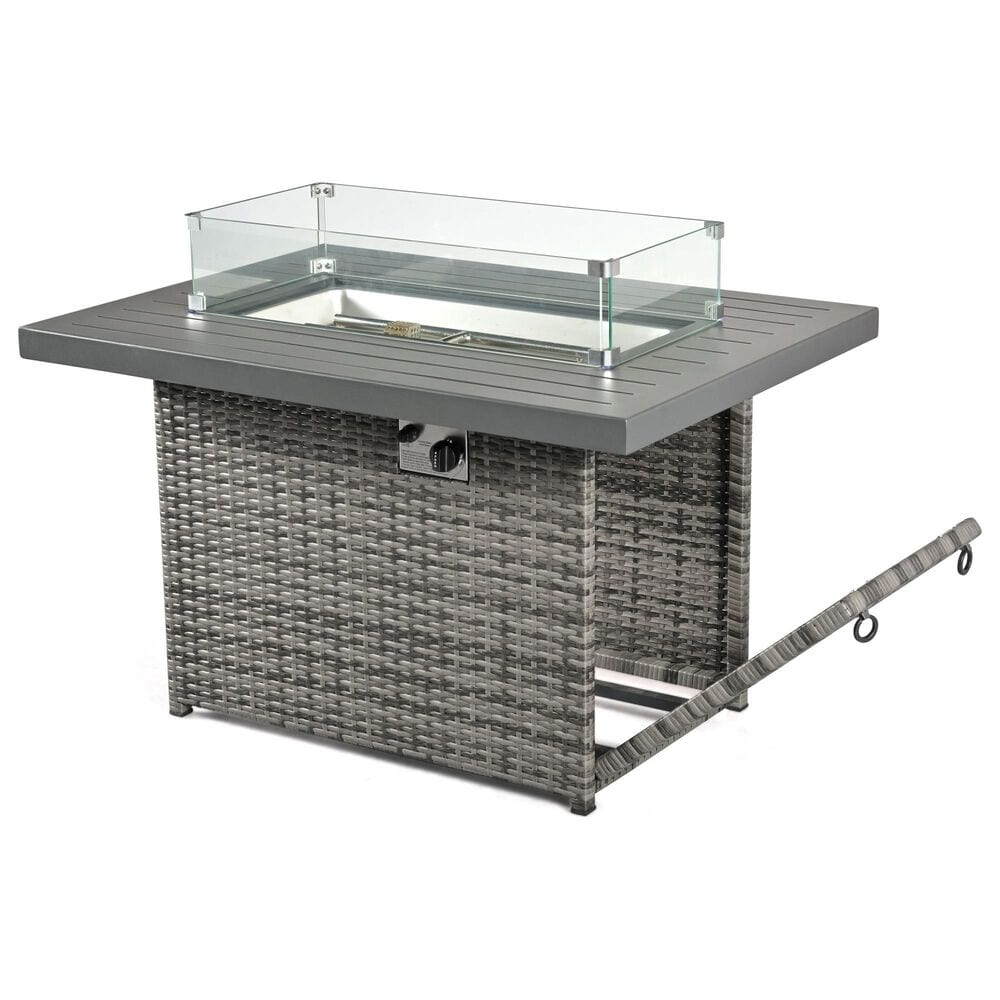Furniture of America Wies Fire Pit Table in Gray, , large