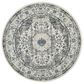 Safavieh Evoke EVK220D 4" Round Grey and Ivory Area Rug, , large
