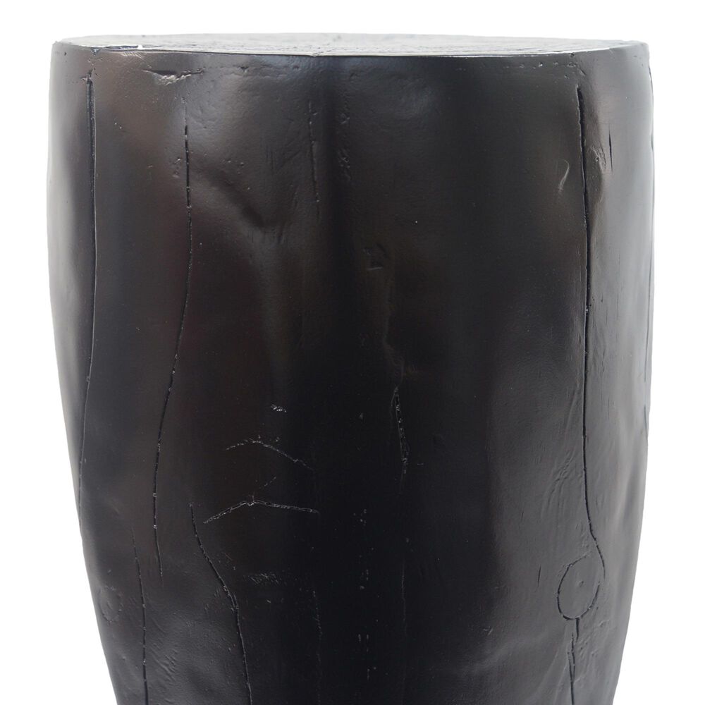 Hearth and Haven Outdoor End Table with Hollow Design in Black, , large