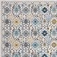 Safavieh Evoke EVK210C 2"2" x 5" Ivory and Blue Runner Rug, , large