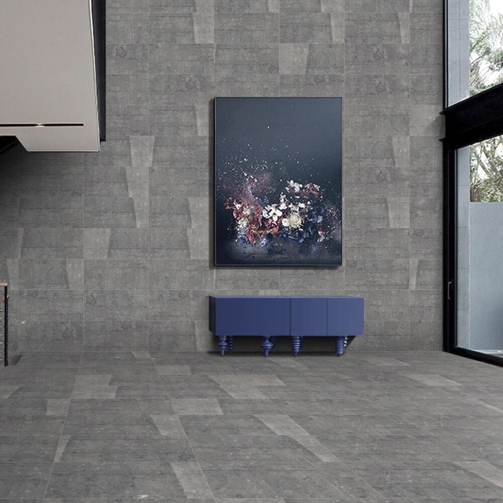 Emser Blue Emotion Dark 18" x 35" Matte Porcelain Tile, , large