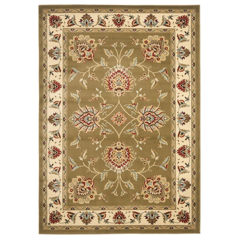 Safavieh Lyndhurst LNH555 5"3" x 7"6" Green and Ivory Area Rug, , large