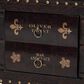Baxton Studio Charlier Storage Ottoman with Book Spine Drawer in Dark Brown, , large