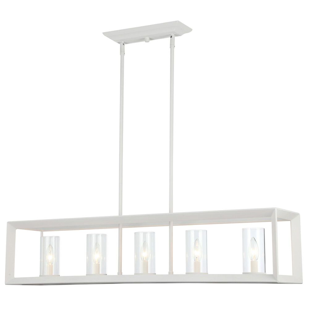 Golden Lighting Smyth 5-Light Linear Pendant in Natural White, , large