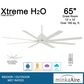 Minka-Aire Xtreme H2O 65" Indoor/Outdoor Ceiling Fan in Flat White, , large