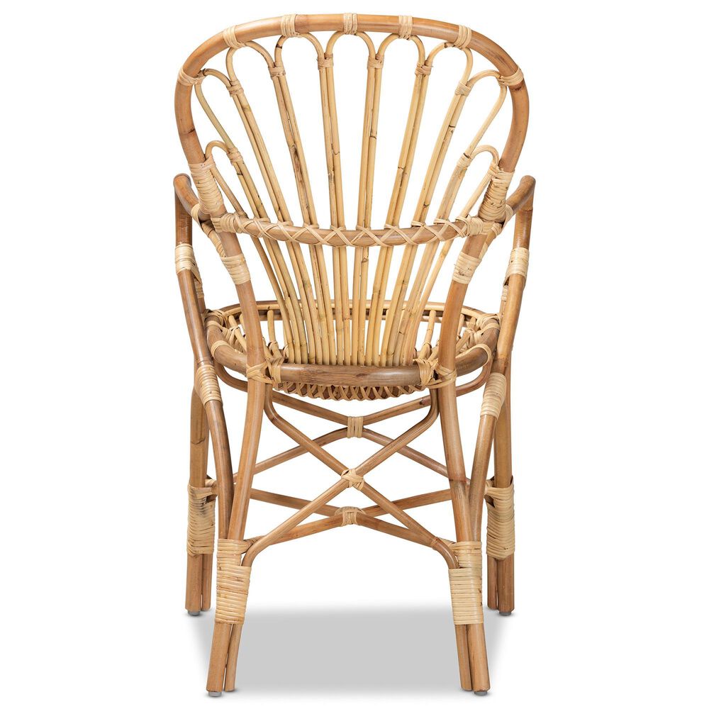 Baxton Studio Sheraton Arm Chair in Natural, , large