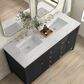 James Martin Vanities Myrrin 60" Double Vanity in Carbon Oak with 3 cm Ethereal Noctis Quartz Top, , large