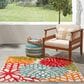Nourison Aloha 5"3" Square Green Indoor/Outdoor Area Rug, , large