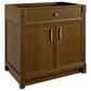 James Martin Bellshire 36" Single Bathroom Vanity in Honey Oak with 3 cm White Zeus Silestone Top and Rectangular Sink, , large