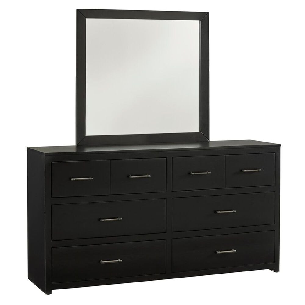 Tiddal Home Warrior 4-Piece King Panel Bedroom Set in Black, , large