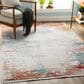 Surya Solar 12" x 15" Orange, Saffron, Red, Sky Blue, White, Gray and Charcoal Area Rug, , large