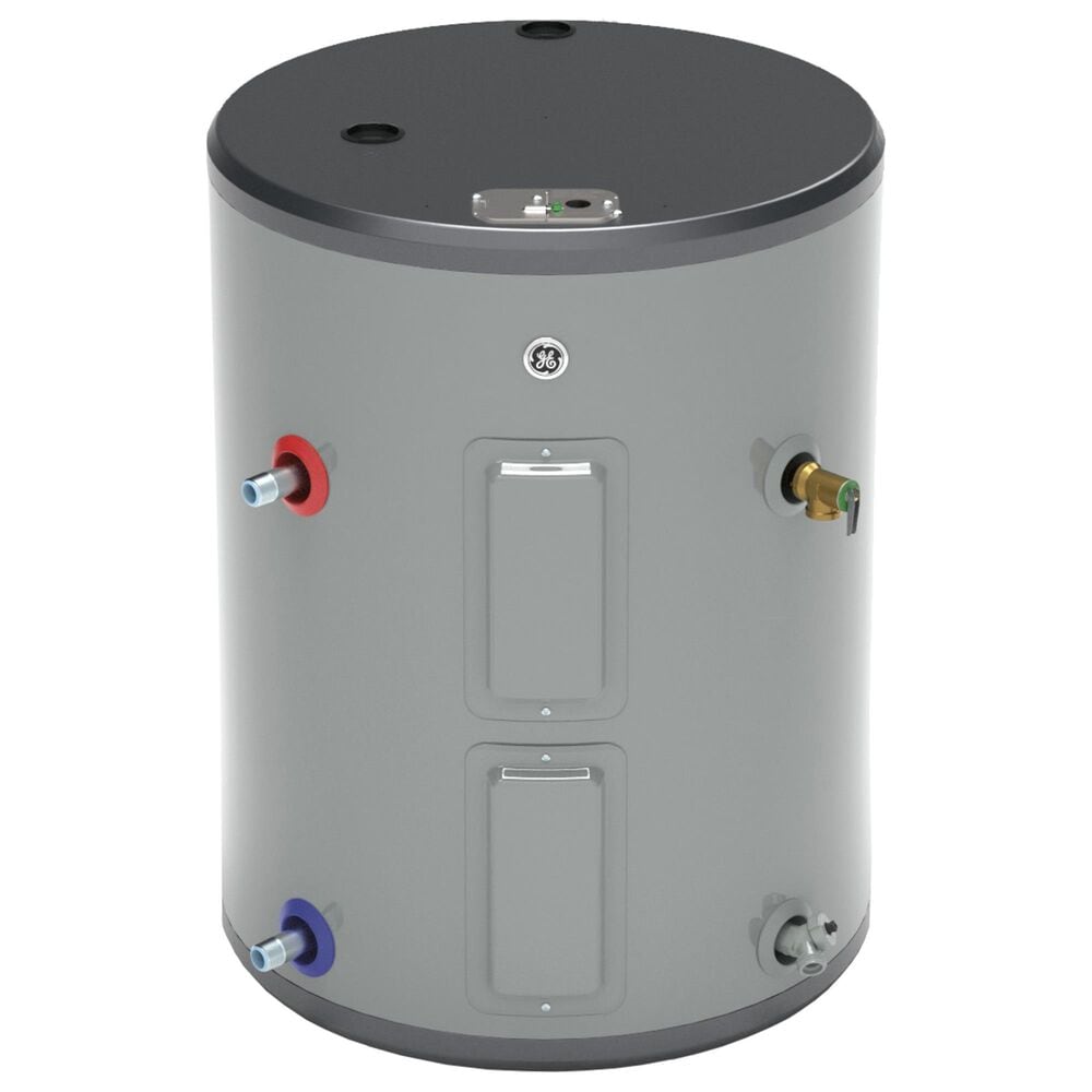 GE Appliances 26-Gallon Side Port Lowboy Electric Water Heater in Gray, , large