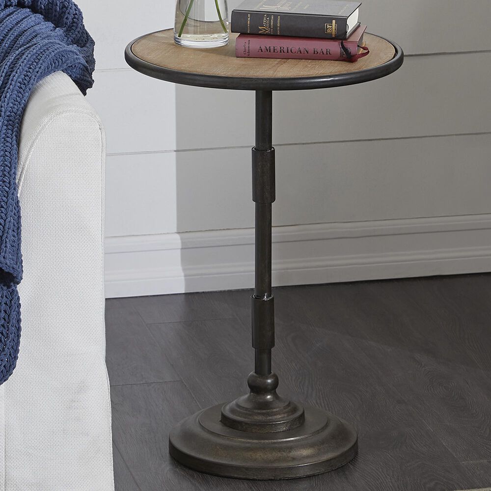 Maple and Jade 25&quot; Accent Table in Dark Brown and Light Brown, , large