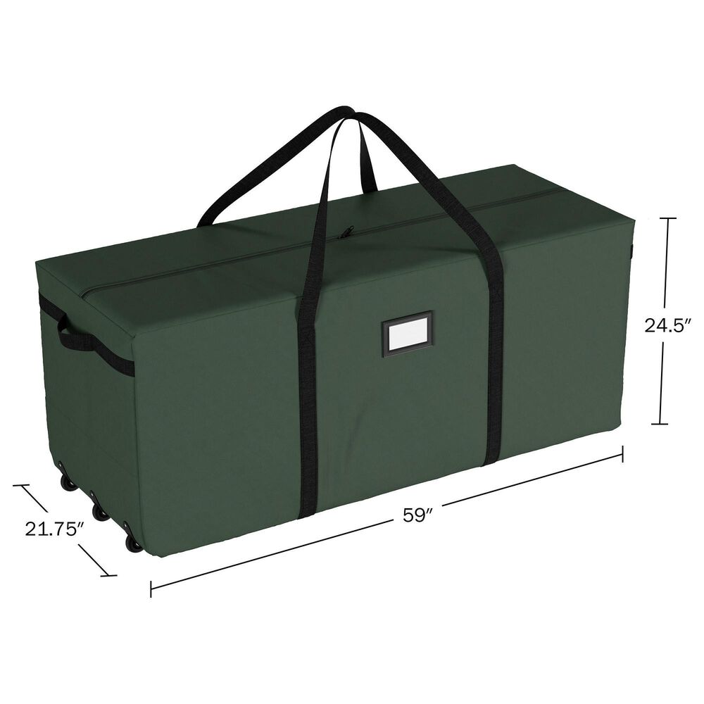 Timberlake Rolling Christmas Tree Storage Bag in Green &#40;Set of 2&#41;, , large