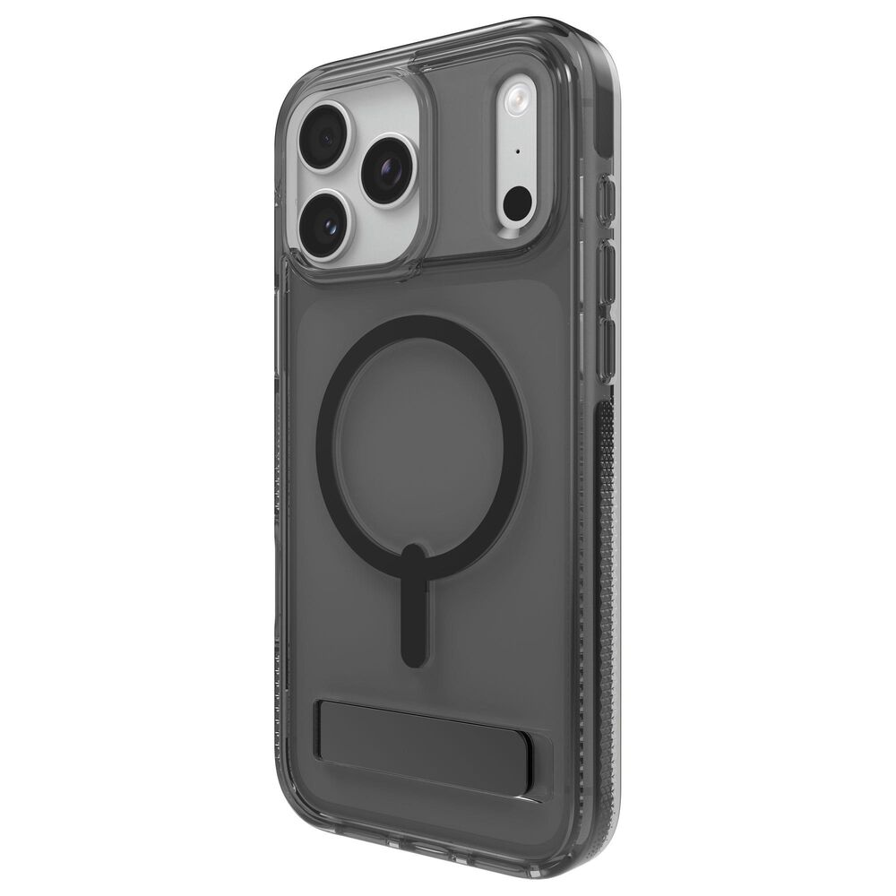 Zagg Santa Cruz Snap for MagSafe Clear Phone Case with Stand for iPhone 17 Pro Max in Midnight Black, , large