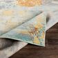 Surya Bodrum 8"10" x 12" Orange, Gray and Aqua Area Rug, , large