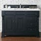 James Martin Vanities Brookfield 48" Single Bathroom Vanity in Antique Black with 3 cm Ethereal Noctis Quartz Top and Rectangle Sink, , large
