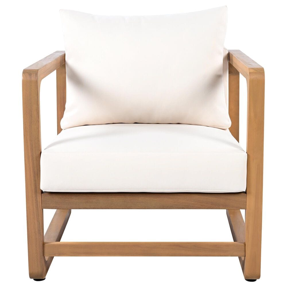 Hearth and Haven 3-Piece Patio Chat Set with Rounded Lines in Beige, , large