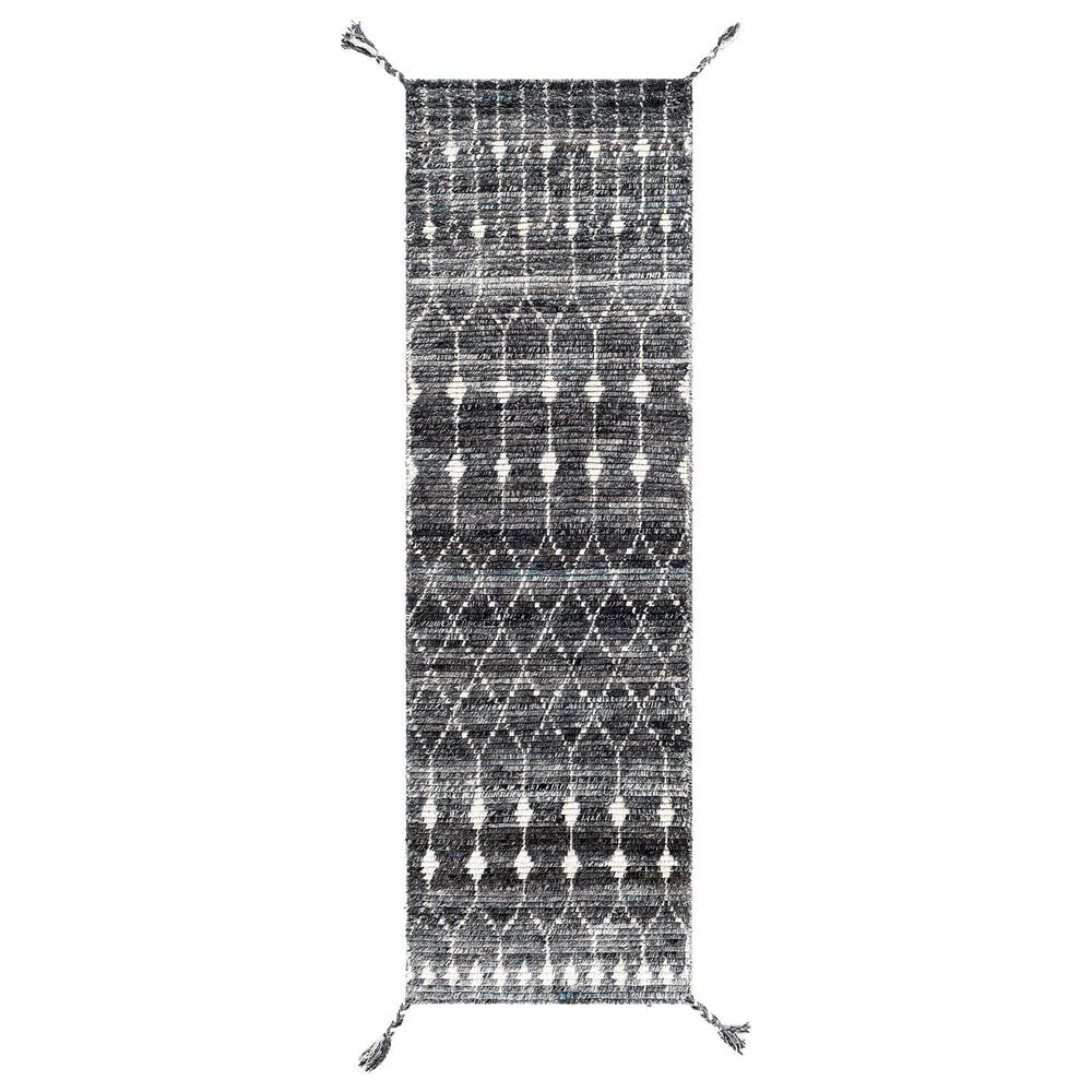 Surya Birch 2"6" x 8" Black, Charcoal, Gray and Cream Runner, , large