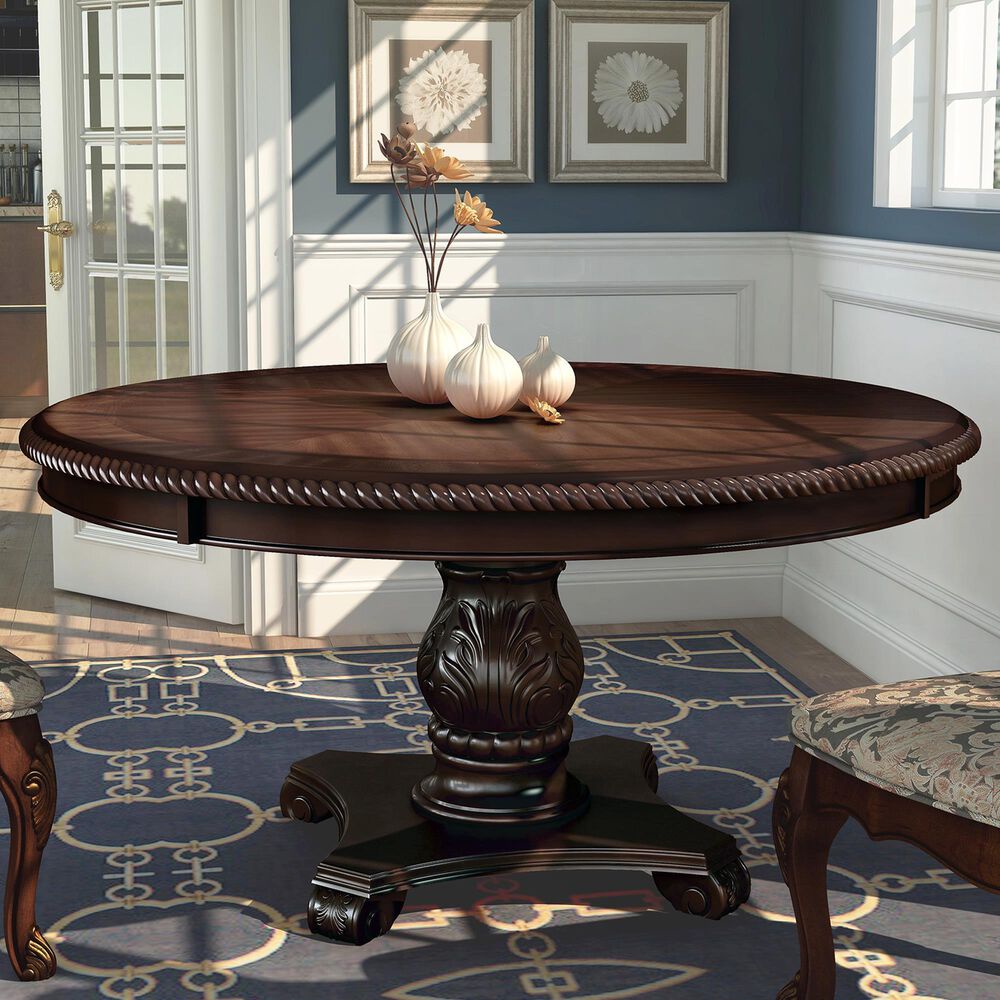 Furniture of America Watson Dining Table in Brown Cherry - Table Only, , large