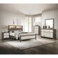 Crown Mark Rhett 2-Drawer Nightstand in Gray and White, , large