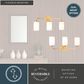 Vaxcel Shelby 3-Light Bathroom Vanity in Natural Brass, , large