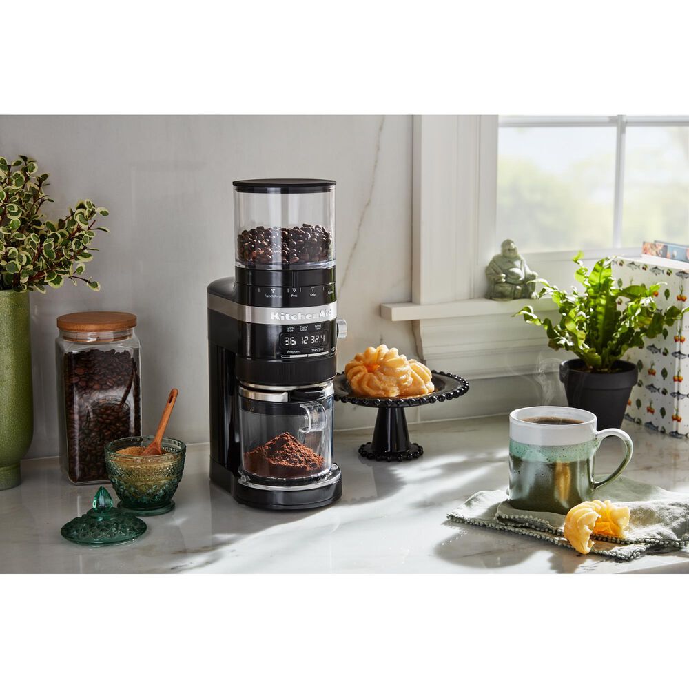 KitchenAid Burr Coffee Grinder in Onyx Black, , large