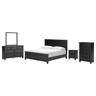 Signature Design by Ashley Lanolee 5-Piece King Bedroom Set in Black, , large